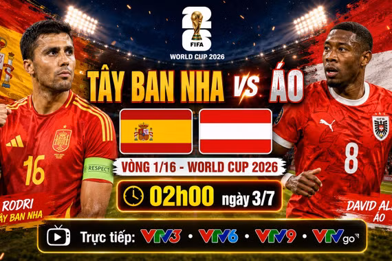 Tây Ban Nha vs Áo 2h ngày 3/7: Nhận định dự đoán kết quả trận đấu