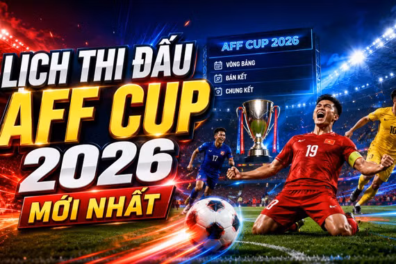 Lịch thi đấu AFF Cup 2026 mới nhất: Việt Nam chờ cơ hội chiếm ngôi đầu