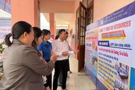 Gần 150 người lao động tham gia phiên giao dịch việc làm tại phường An Nhơn, Gia Lai.