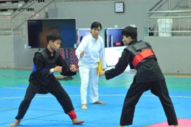 Một trận đấu kịch tính tại Giải vô địch các CLB pencak silat quốc gia 2025 tổ chức tại Gia Lai.