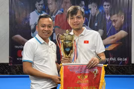 Cơ thủ Xuân Lâm giành chức vô địch Giải Billiards Carom 3 băng tranh Cúp Đông Quang Gia Lai tổ chức tại tỉnh Gia Lai vào ngày 18-1