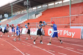 Đội tuyển boxing tỉnh Gia Lai tích cực tập luyện, tập trung cao cho Giải vô địch boxing toàn quốc 2025. 