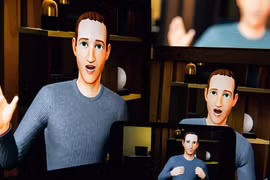 Hình ảnh mô phỏng bản sao AI của CEO Mark Zuckerberg, được Meta phát triển nhằm mục đích hỗ trợ điều hành tập đoàn.