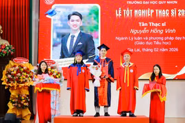 Trường Đại học Quy Nhơn tổ chức lễ tốt nghiệp và trao bằng thạc sĩ đợt 1 năm 2026 cho 162 học viên thuộc các ngành đào tạo.