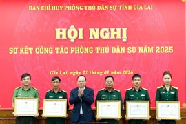 Ban Chỉ huy phòng thủ dân sự tỉnh Gia Lai tổ chức hội nghị trực tiếp kết hợp trực tuyến sơ kết công tác năm 2025 và triển khai nhiệm vụ năm 2026 tại 135 điểm cầu xã, phường trên địa bàn tỉnh ngày 22-1.