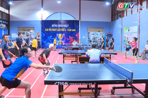 60 vận động viên tranh tài tại Giải bóng bàn đôi Tín Phát hè 2026