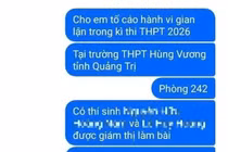 Thêm vụ tố cáo gian lận kỳ thi tốt nghiệp THPT, Quảng Trị tiếp tục kiểm tra