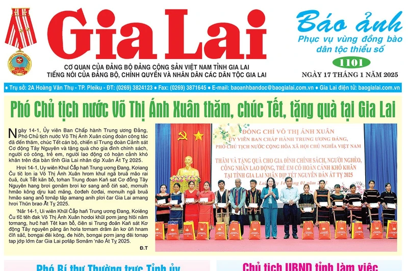 Báo Ảnh Gia Lai ngày 17-1-2025