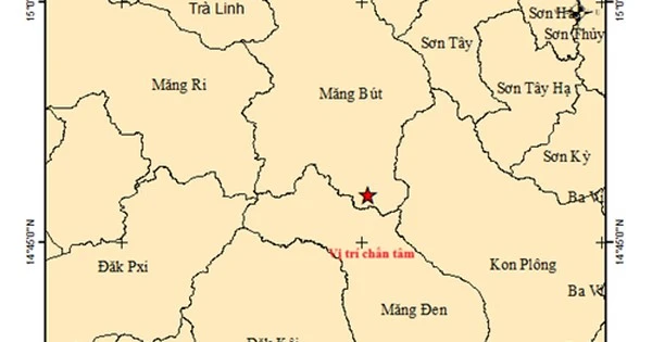 Liên tiếp xảy ra các trận động đất ở Quảng Ngãi