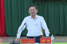 Phó Chủ tịch UBND tỉnh Nguyễn Tự Công Hoàng chủ trì buổi làm việc.