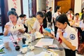 132 học sinh Trường THCS Nguyễn Huệ giao lưu, trải nghiệm nghệ thuật truyền thống