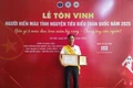 Gia Lai: 1 cá nhân được tôn vinh người hiến máu tình nguyện tiêu biểu toàn quốc