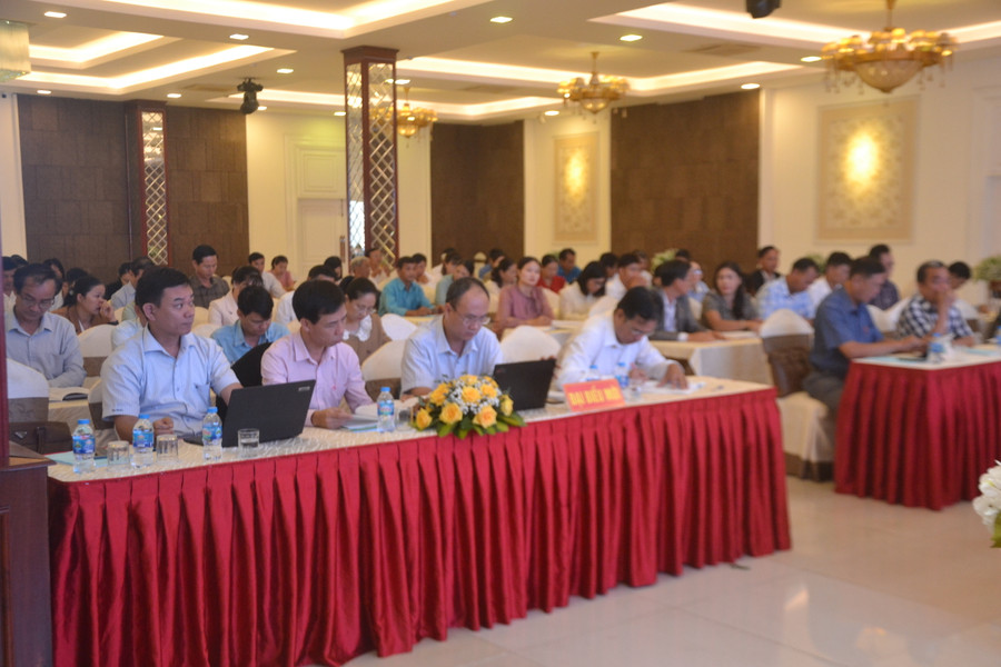 Các đại biểu tham dự Hội nghị Ban chấp hành Hội Nông dân tỉnh Gia Lai lần thứ 3 (mở rộng), khóa IX, nhiệm kỳ 2023-2028. Ảnh: Hoàng Cư.