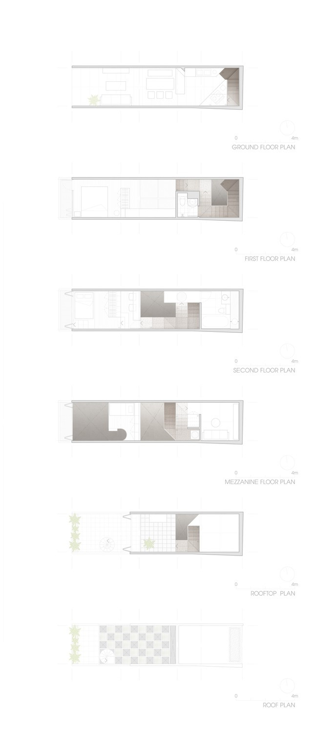 Mặt bằng các tầng ngôi nhà. Mặt bằng các tầng ngôi nhà.