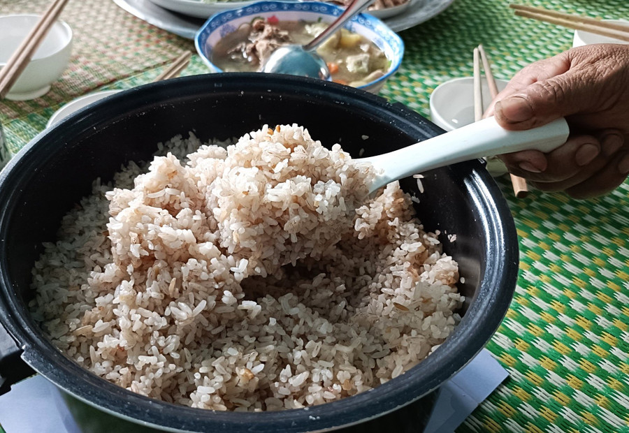 Những hạt cơm thơm dẻo, quà tặng của thần lúa. Những hạt cơm thơm dẻo, quà tặng của thần lúa.