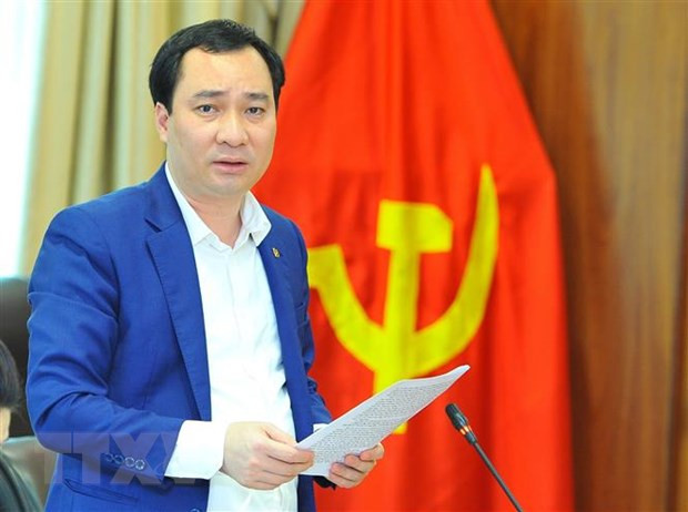 Trưởng Ban Tuyên giáo Ủy ban Trung ương MTTQ Việt Nam Vũ Văn Tiến. Ảnh: Minh Đức/TTXVN