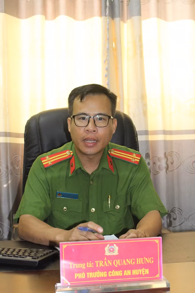 Trung tá Trần Quang Hưng - Phó trưởng công an H. Phong Thổ