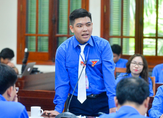 Chàng sinh viên Gen Z học tập phong cách Bác Hồ thông qua 7 nốt nhạc - Ảnh 2. Sinh viên Nguyễn Bá Khải. Ảnh: Đình Huy