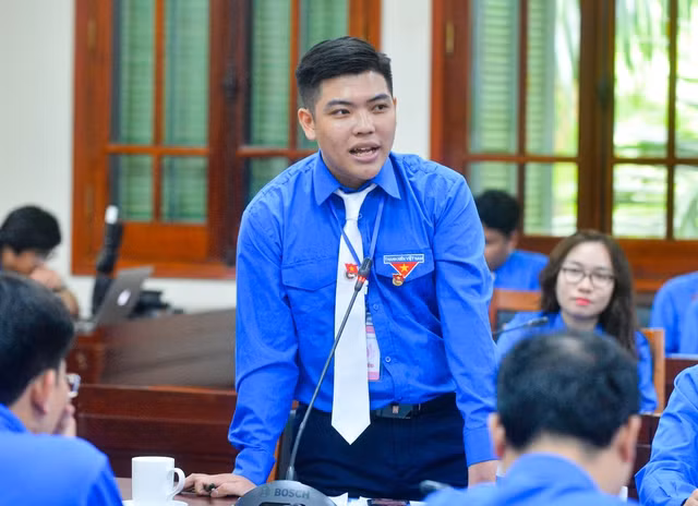 Sinh viên Nguyễn Bá Khải. Ảnh: Đình Huy