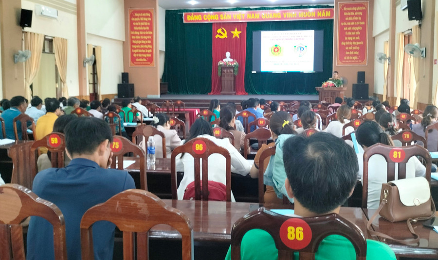 Quang cảnh lớp huấn luyện nghiệp vụ PCCC. Ảnh: Minh Ngân