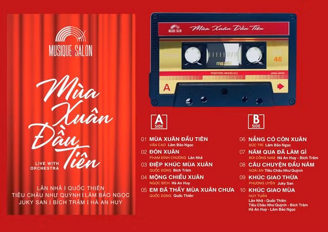 Album Mùa xuân đầu tiên gồm nhiều ca khúc xuân xưa và nay, được nhạc sĩ Đức Trí soạn hòa âm công phu