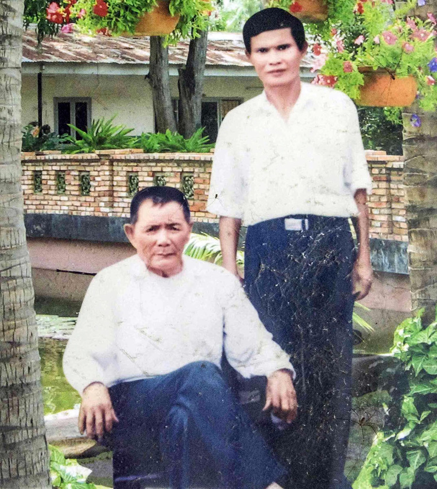 Võ sư Mười Hoàng, tức Lê Công Hoàng từng được đại võ sư Phan Thọ truyền lại bí kíp trước khi qua đời. Ảnh VĂN CHƯƠNG