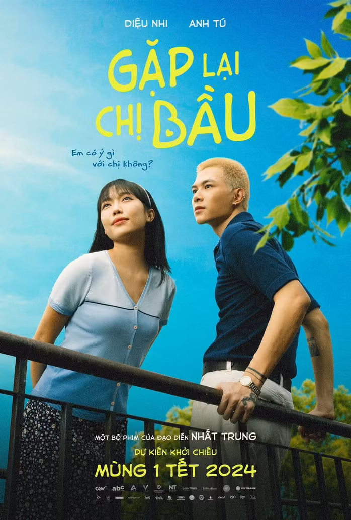 Diệu Nhi - Anh Tú trong phim "Gặp lại chị bầu"