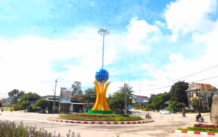 Một góc thị xã An Khê ngày nay. Ảnh: Ngọc Minh