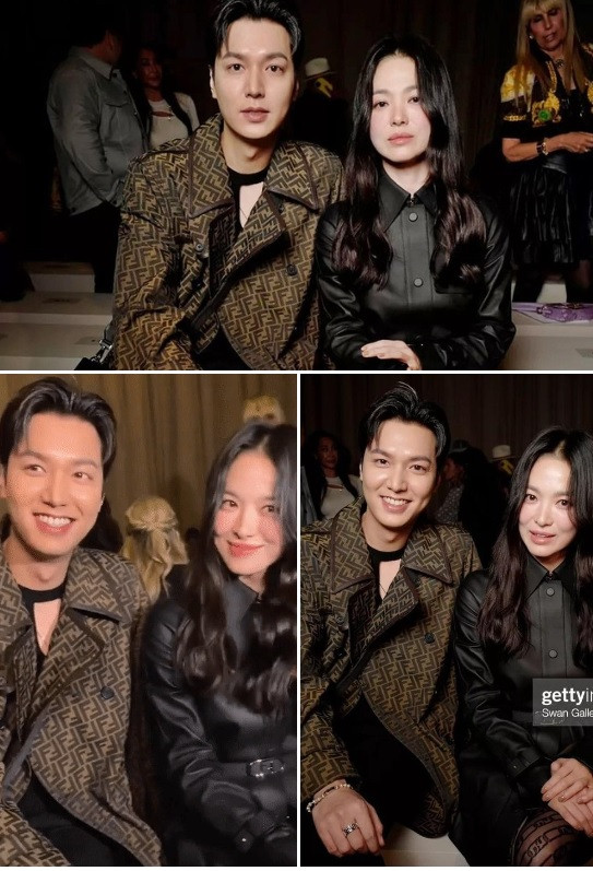 Song Hye Kyo và Lee Min Ho ngồi cạnh nhau trong sự kiện thời trang. Song Hye Kyo và Lee Min Ho ngồi cạnh nhau trong sự kiện thời trang.