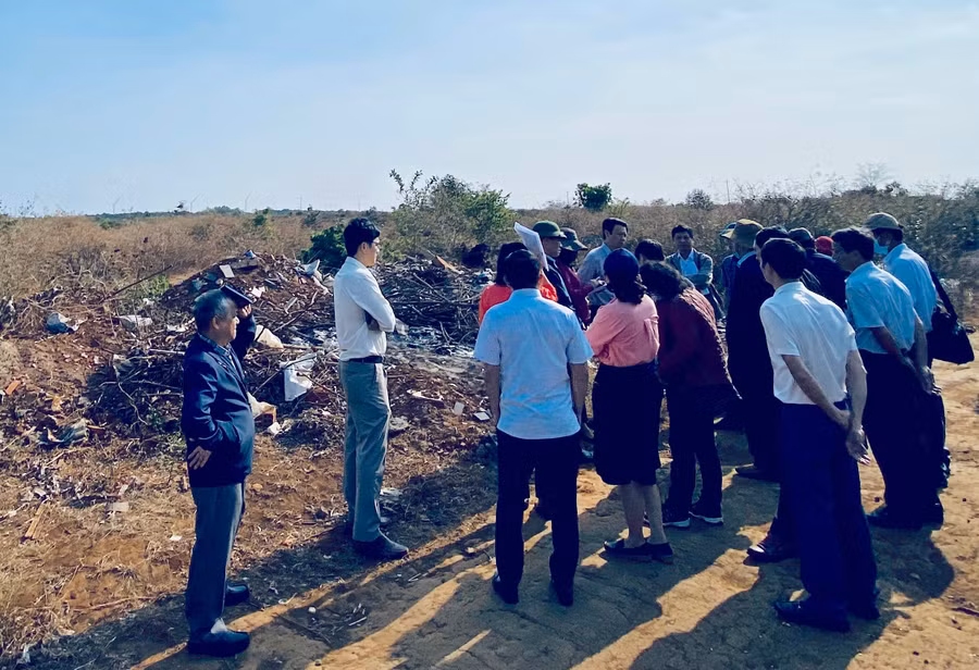 Dự án trồng, chế biến, xuất khẩu rau củ quả ứng dụng công nghệ cao (xã Gào, TP. Pleiku) bỏ hoang nhiều năm nhà đầu tư không triển khai, gây lãng phí nguồn lực đất đai. Ảnh: Hà Duy