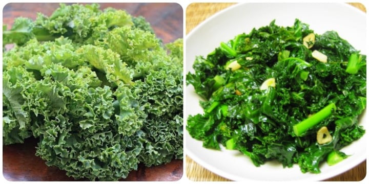Rau cải xoăn rất tốt cho sức khỏe.