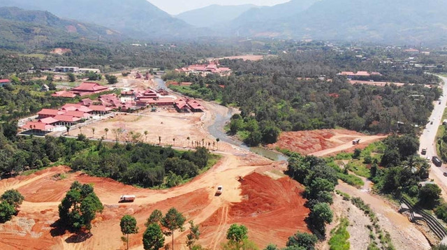 Dự án KDL tâm linh Đại Tùng Lâm Hoa Sen của Công ty TNHH tập đoàn đầu tư Hoa Sen đang triển khai tại H.Đạ Huoai. Ảnh: GB