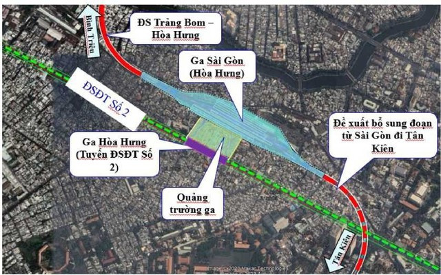 Phương án mở rộng ga Sài Gòn được liên danh tư vấn đề xuất. Đồ họa: Bảo Nguyễn