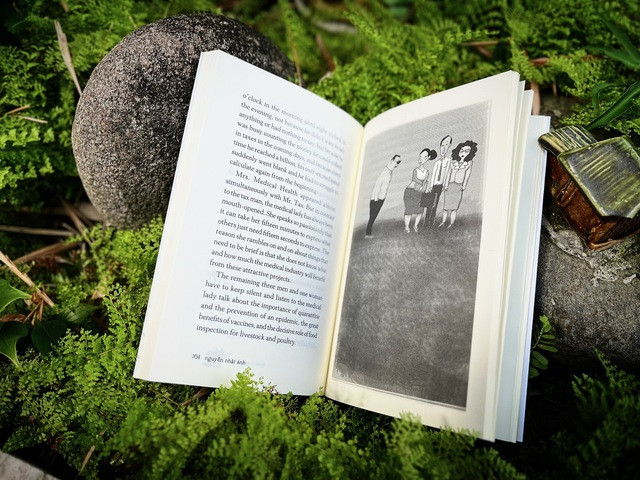 Minh họa quen thuộc của họa sĩ Đỗ Hoàng Tường trong tác phẩm dịch. Ảnh: NXB Trẻ