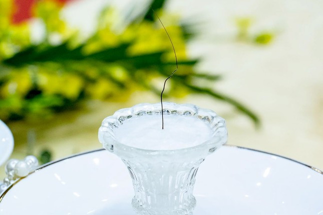 &quot;Xá lợi tóc của Đức Phật&quot; được đặt tại chùa Ba Vàng. Ảnh: Page Chùa Ba Vàng