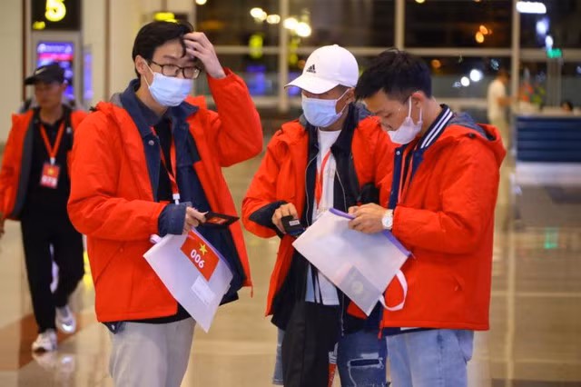 Người Việt tại Myanmar được sơ tán về nước trước đó. Ảnh: Bộ Ngoại giao