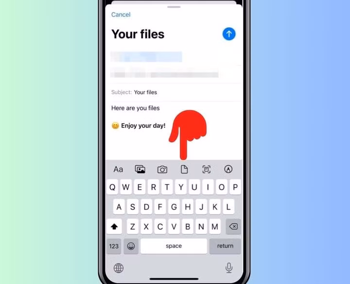 Cách gửi tệp đính kèm dung lượng 'khủng' qua email bằng tính năng của iOS - 3