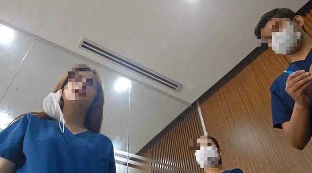 Các nhân viên PK vây quanh PV gây áp lực buộc đặt cọc tiền để chữa trị Các nhân viên PK vây quanh PV gây áp lực buộc đặt cọc tiền để chữa trị