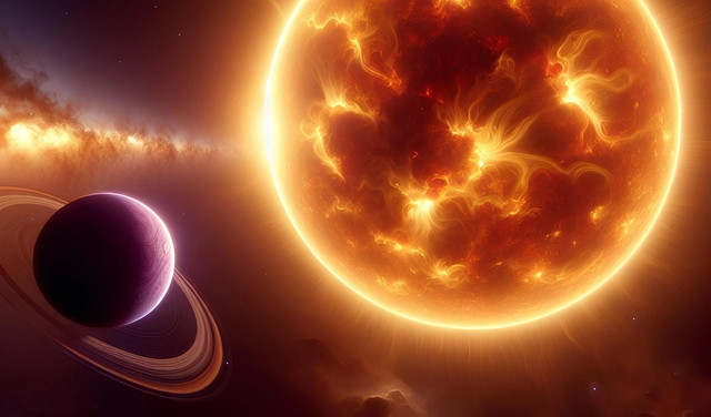 Màu tím bí ẩn xuất hiện trên các ngoại hành tinh có thể chính là sự sống, giống như cách màu xanh lục bao phủ các lục địa Trái Đất - Ảnh đồ họa AI Màu tím bí ẩn xuất hiện trên các ngoại hành tinh có thể chính là sự sống, giống như cách màu xanh lục bao phủ các lục địa Trái Đất - Ảnh đồ họa AI