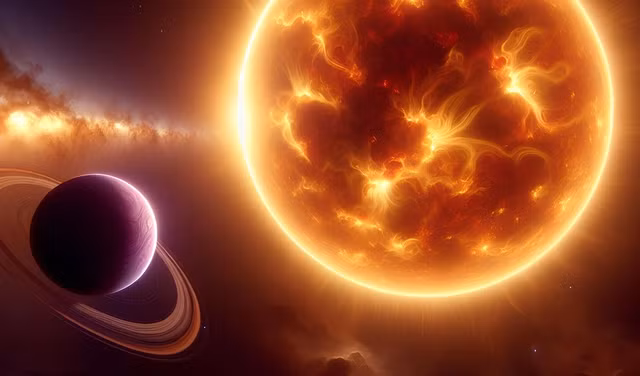 Màu tím bí ẩn xuất hiện trên các ngoại hành tinh có thể chính là sự sống, giống như cách màu xanh lục bao phủ các lục địa Trái Đất - Ảnh đồ họa AI