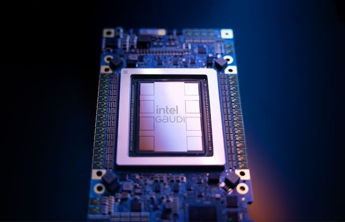 Intel đã trình làng loại chip trí tuệ nhân tạo (AI) mới nhất của hãng, có tên gọi Gaudi 3. (Nguồn: Anandtech) Intel đã trình làng loại chip trí tuệ nhân tạo (AI) mới nhất của hãng, có tên gọi Gaudi 3. (Nguồn: Anandtech)