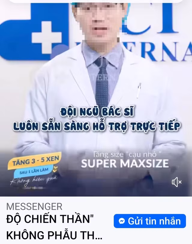 Tràn lan quảng cáo nâng cấp “cậu nhỏ” trên mạng xã hội