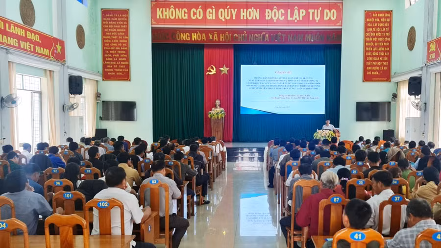 Quang cảnh lớp tập huấn. Ảnh: Ngọc Anh