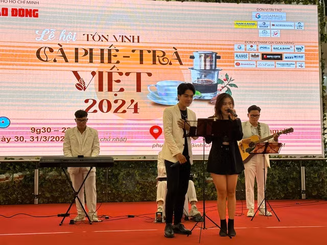 Chương trình văn nghệ của Lễ hội "Tôn vinh cà phê - trà Việt" lần 2 - năm 2024 sáng ngày 30-3