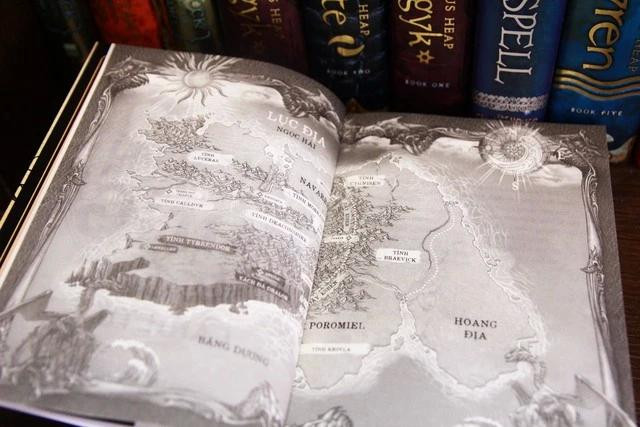 Bản đồ thế giới huyễn tưởng trong cuốn sách này