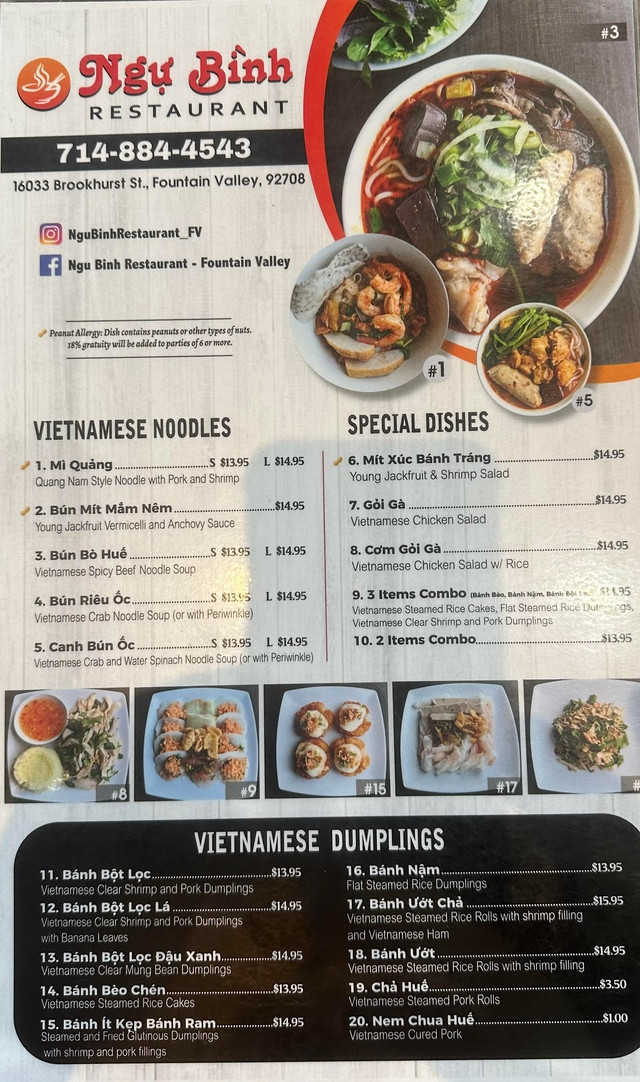 Món ăn Việt ở nhà hàng Ngự Bình. Ảnh: X.H