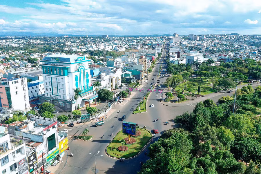 Thành phố Pleiku ngày càng văn minh, hiện đại. Ảnh: Đ.T
