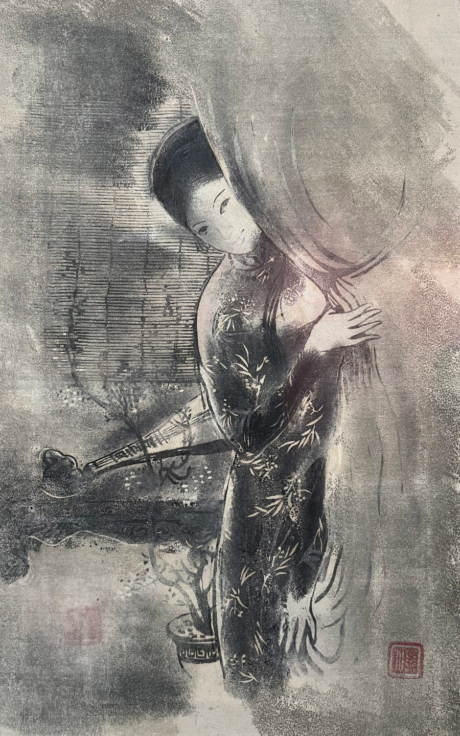 Thiếu nữ qua đình (1992) và Thiếu nữ sau bức rèm (khoảng năm 1965)