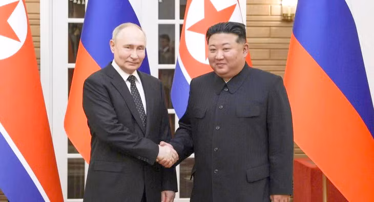 Triều Tiên khẳng định sẽ luôn sát cánh cùng quân đội Nga. Ảnh: TASS