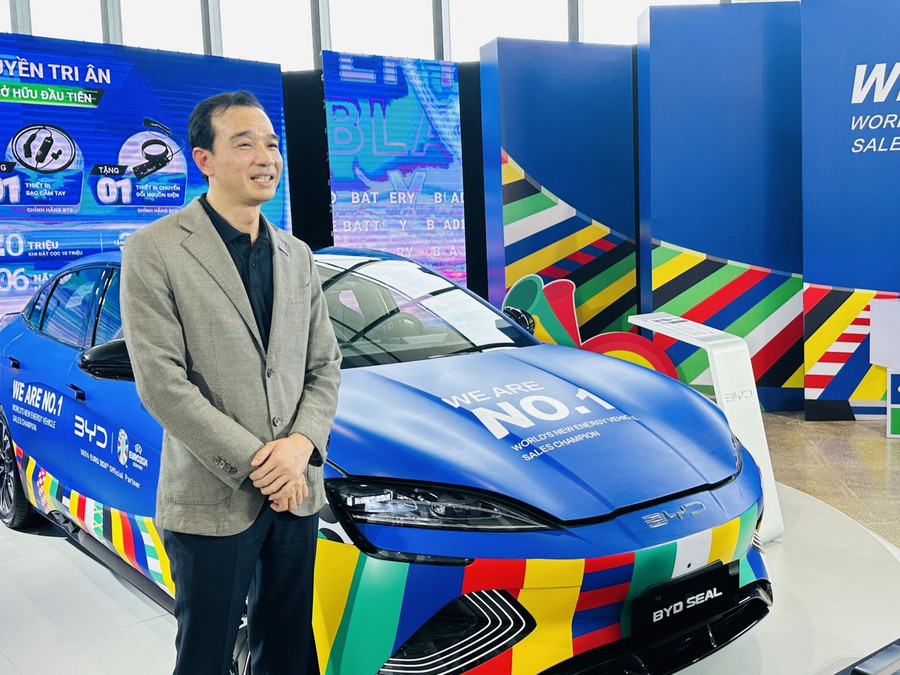 Ông Võ Minh Lực, Giám đốc điều hành BYD Việt Nam chia sẻ kế hoạch BYD tại Việt Nam.